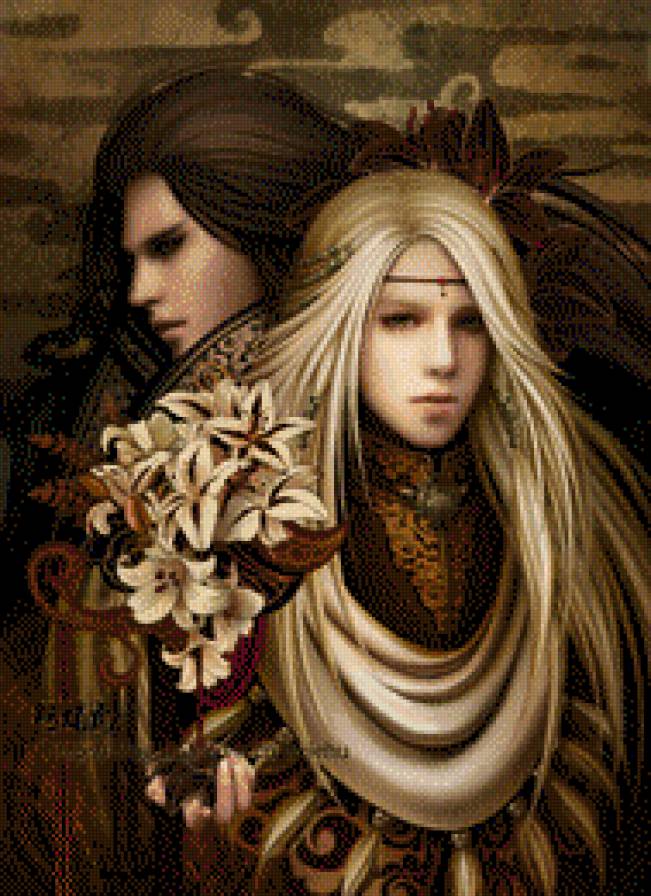 Пара (фэнтези) - пара, девушка, юноша - предпросмотр