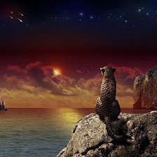 Схема вышивки «Вечерняя даль»