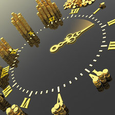 Схема вышивки «Часы»