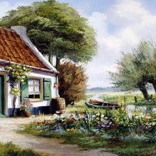 Схема вышивки «деревенское»