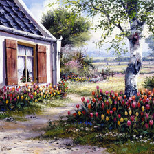 Схема вышивки «деревенское»