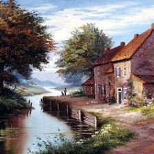 Схема вышивки «деревенское»