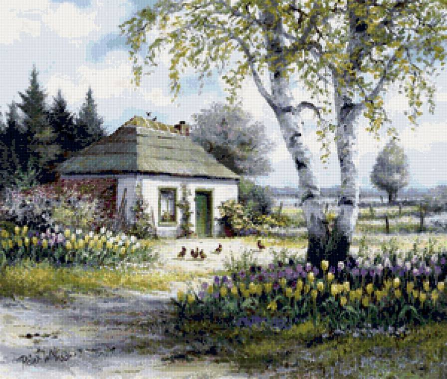 деревенское - домики - предпросмотр