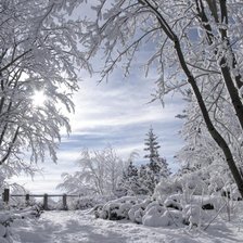 Схема вышивки «Зима»