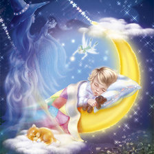 Схема вышивки «спокойной ночи!»