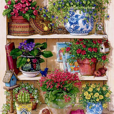 Схема вышивки «Цветы»