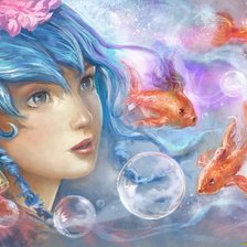 Схема вышивки «Русалочка»