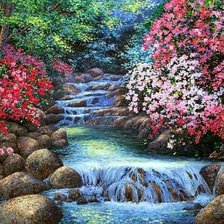 Схема вышивки «водопад»