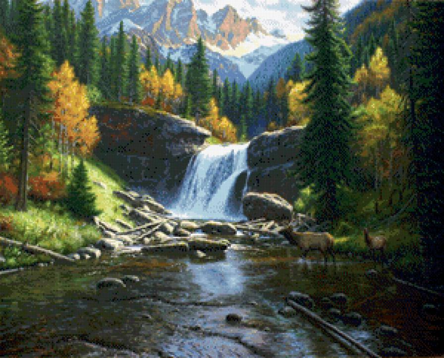 водопад - пейзаж, природа, водопад - предпросмотр