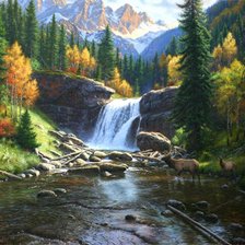 Схема вышивки «водопад»