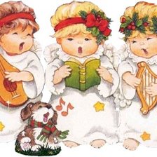 Схема вышивки «хор ангелочков»