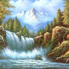 Схема вышивки «водопад»