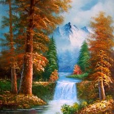 Схема вышивки «водопад»