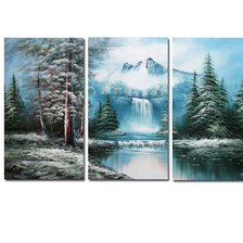 Схема вышивки «водопад триптих»