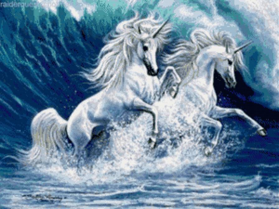 лошади - пейзаж, животные, лошадь - предпросмотр