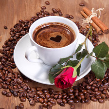 Схема вышивки «Кофе»