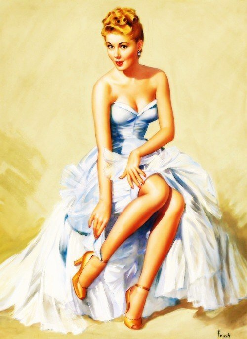 Мадам - пин ап, женщина, девушка - оригинал