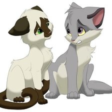 Схема вышивки «Кошки»