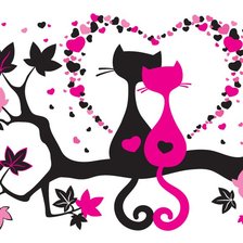 Схема вышивки «Кошки»