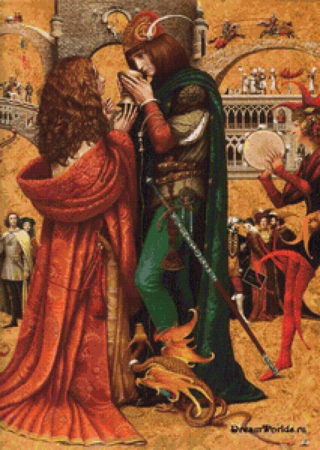 после турнира - фэнтези, девушка, дракон, парень - предпросмотр