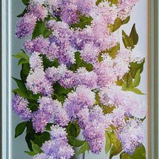 Схема вышивки «панно сирень»