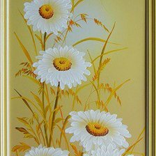 Схема вышивки «панно ромашки»