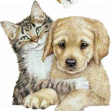 Схема вышивки «друзья»