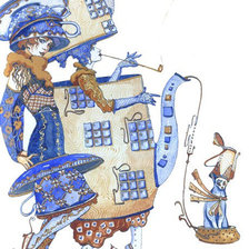 Схема вышивки «Чайная пара»