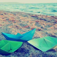 Схема вышивки «Кораблики на берегу»