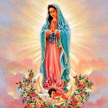 Схема вышивки «Богоматерь»