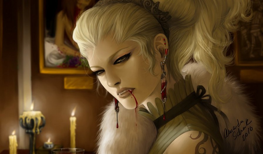 №736886 - девушка, вампиры - оригинал