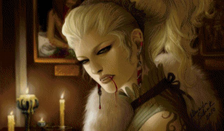 №736886 - девушка, вампиры - предпросмотр