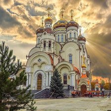 Схема вышивки «Храм»