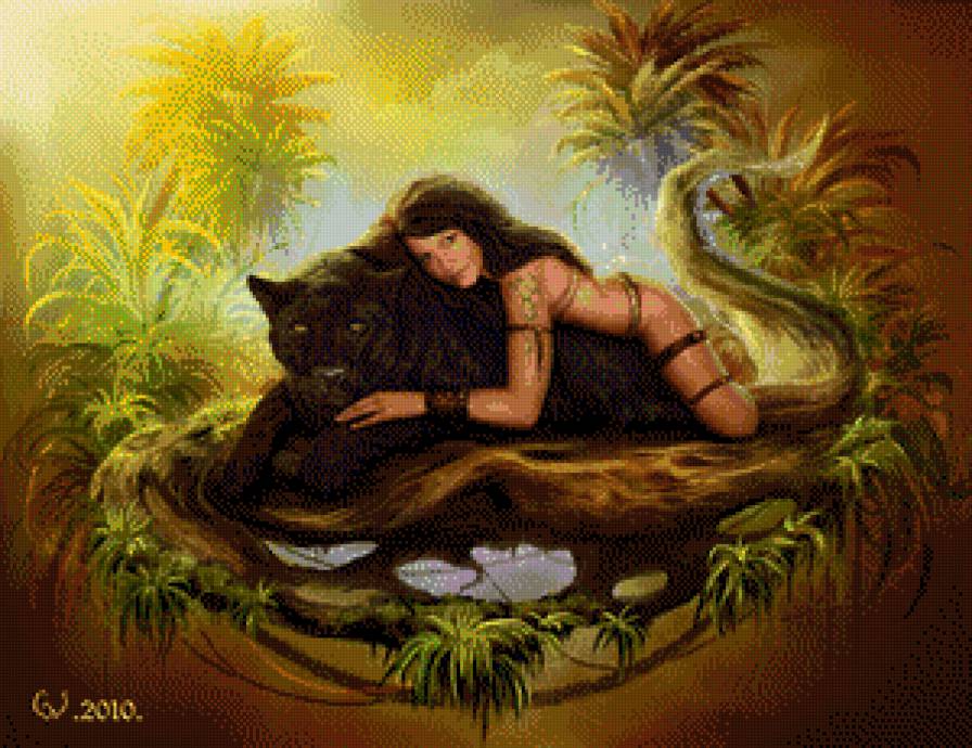 животные - люди, пара - предпросмотр