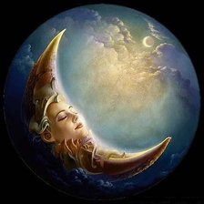 Схема вышивки «Месяц ясный»