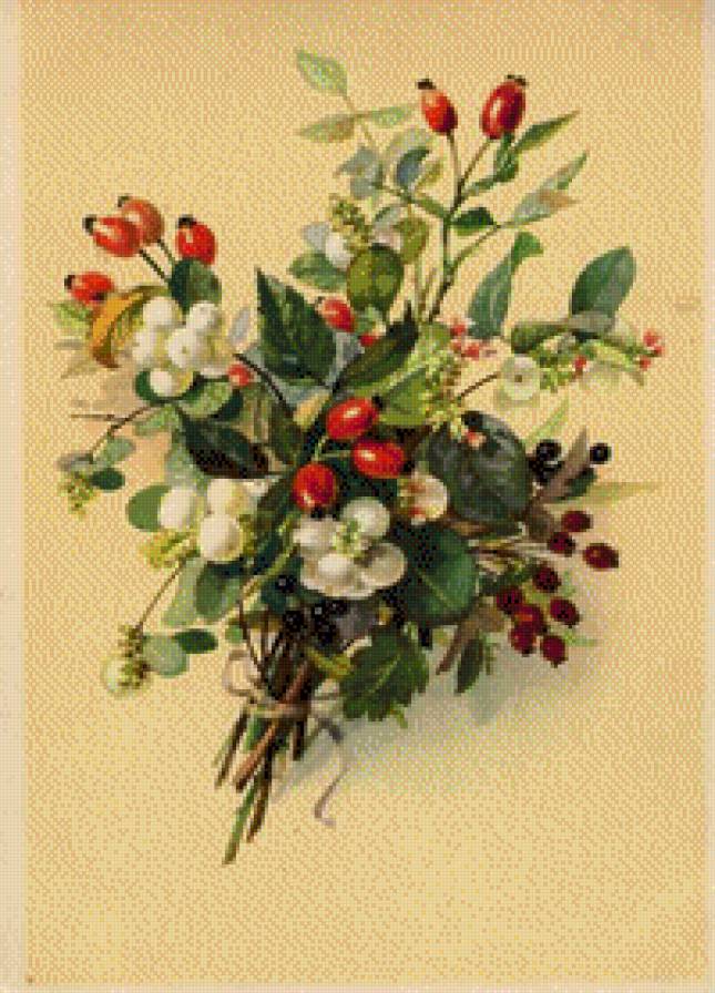 Ягодный букетик - ягоды, букет - предпросмотр