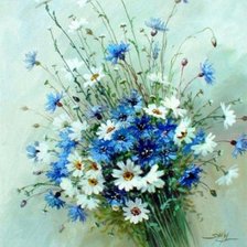 Схема вышивки «полевые цветы»