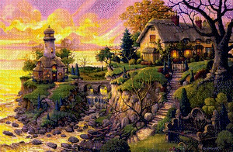 Дом у моря - дом, море - предпросмотр