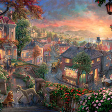 Схема вышивки «"Леди и бродяга"»