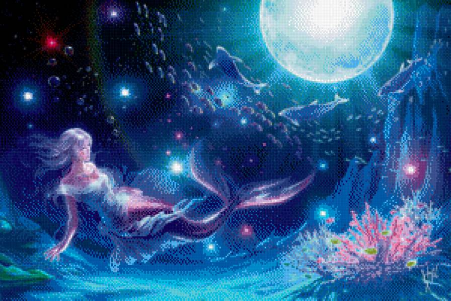 Русалка - девушка - предпросмотр