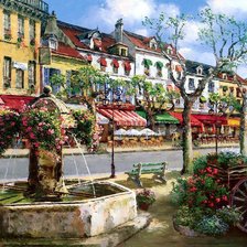 Схема вышивки «Городской пейзаж»