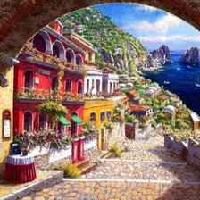 Схема вышивки «Городской пейзаж»