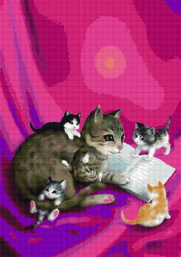 мамина сказка - детская, котики, коты - предпросмотр