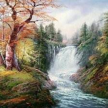 Схема вышивки «водопад»