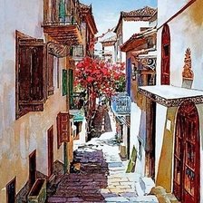 Схема вышивки «улочка 1»