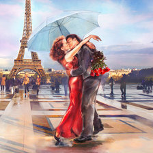 Схема вышивки «поцелуй»