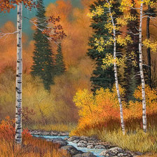 Схема вышивки «пейзаж»