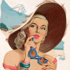 Схема вышивки «девушка»