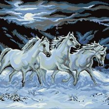 Схема вышивки «Тройка»