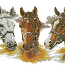 Схема вышивки «Лошади 2»